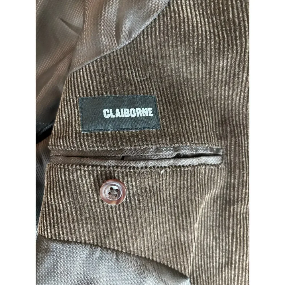 Vintage Claiborne Corduroy Blazer Brown Size 44R